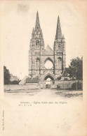 Delcampe - [-10%] FRANCE - Soissons - Église - Saint Jean Des Vignes - Architecture - Gothique - Mûr - Place - Carte Postale Ancien - Soissons