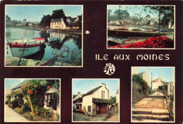 Delcampe - [-15%] FRANCE - LIle Aux Moines - Le Port Et Les Petites Rues - Art Jos - Multivues - Carte Postale - Ile Aux Moines