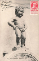 Delcampe - [-25%] BELGIQUE - Bruxelles - Manneken Pis - Carte Postale Ancienne - Monuments