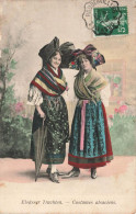 Delcampe - [-25%] FRANCE - Costumes Alsaciens - Colorisé - Carte Postale Ancienne - Alsace