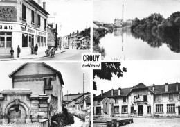 Delcampe - [-10%] FRANCE - Crouy - Tabac Journaux - Café - Billard - Vélo - Etang - Mairie - Monument - Animé - Carte Postale - Soissons