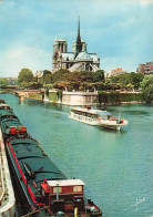 Delcampe - [-10%] FRANCE - Paris - Promenade - Seine - SPADEM - Art Yvon - EKB 574 - Notre Dame - Bateau Parisien - Carte Postale - Die Seine Und Ihre Ufer