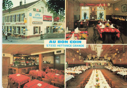 Delcampe - [-10%] FRANCE - Hettange Grande - Au Bon Coin - Café - Restaurant - Dancing - Publicité - Terrasse - Carte Postale - Thionville