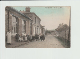 Delcampe - TRÈS RARE - NOAILLES - 60 OISE - ÉCOLE DES FILLES - TRÈS ANIMÉE - - Noailles
