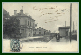 Delcampe - CPA Précurseur St Chéron (91) Intérieur De La Gare Voy 1904 BE - Saint Cheron