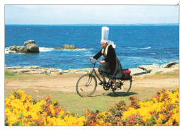 Delcampe - [-20%] FRANCE - Bretagne - Pas Facile De Garder La Coiffe Droite - Colorisé - Carte Postale - Bretagne