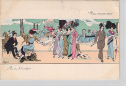 Delcampe - [-35%] CPA - Illustrateur Signé - Xavier SAGER - Ce Que Nos Yeux Voient - Bois De Boulogne - Mode - Sager, Xavier