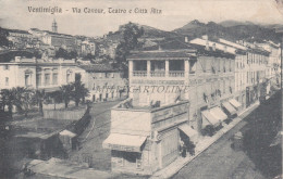 Delcampe - VENTIMIGLIA - Via Cavour, Teatro E Città Alta 1918 - Imperia