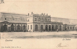 Delcampe - [-20%] BELGIQUE - Courtrai - La Station - Carte Postale Ancienne - Kortrijk
