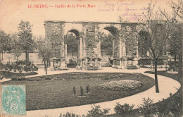 Delcampe - [-20%] FRANCE - Reims - Jardin De La Porte Mars - Carte Postale Ancienne - Reims