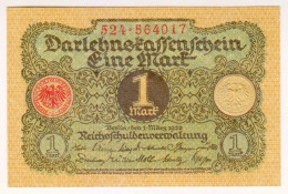 Delcampe - 1920 Germany 1 Mark UNC 564017 Reichbanknote Paper Money Banknotes - 1 Mark