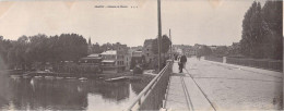 Delcampe - [-15%] CPA - Panoramique - Carte Lettre - 78 - CHATOU - Lentrée De CHATOU - Pont - Bateau - 28x11cm - Chatou