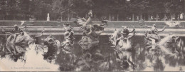 Delcampe - [-15%] CPA - Panoramique - Carte Lettre - 78 - Parc De Versailles - Bassin Du Dragon - Statues - Poisson 28x11cm - Versailles