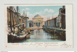 Delcampe - TRIESTE ( AUSTRIA):  CANALE  GRANDE  -  CHIESA  DI  ST. ANTONIO  NUOVO  -  PER  L' AUSTRIA  -  FP - Trieste (Triest)