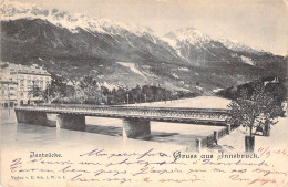 Delcampe - [-50%] Autriche - Innsbrucke - Gruss Aus Innsbruck - Bonjour De Innsbruck - Pont - Montagne - Carte Postale Ancienne - Innsbruck