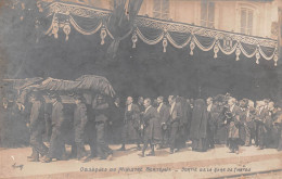 Delcampe - CHATOU (Yvelines) - Obsèques Du Ministre Berteaux - Sortie De La Gare - Cercueil, Politique - Voyagé 1911 (2 Scans) - Chatou
