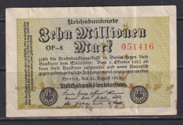 Delcampe - GERMANY - 1923 10 Million Marks Circulated Banknote (1) - 10 Miljoen Mark
