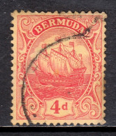 Delcampe - Bermuda - Scott #46 - Used - Pencil & Paper Adhesion/rev., Remnant Gum - SCV $15 - Bermuda