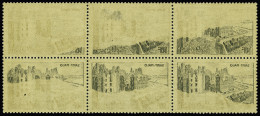 Delcampe - ** N°747 4f + 4f Saint-Malo, Variété En Bloc De 6 Avec Impression Recto Verso Partiel, Neuf **, TB. - Andere & Zonder Classificatie
