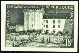 Delcampe - ** N°995 Château De Villandry Non Dentelé Noir Neuf ** TB - Andere & Zonder Classificatie