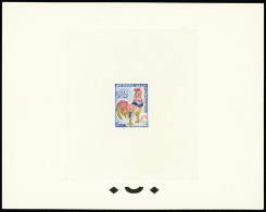 Delcampe - Epreuve N°1331 0,25 Coq épreuve Non émis Sol Quadrillé Neuf ** TB - Andere & Zonder Classificatie