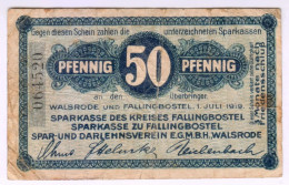 Delcampe - 1919 Germany Walsrode 50 Pfennig 064520 Paper Money Banknotes Currency - Verzamelingen
