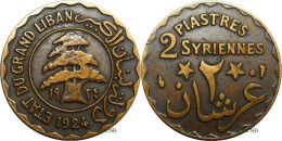 Delcampe - Liban - Protectorat Français - 2 Piastres 1924 - TTB/XF40 - Mon8512 - Liban