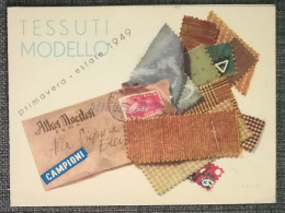 Delcampe - ATHOS MAESTOSI ROMA - Pieghevole Tessuti Modello Primavera Estate 1949 - Autres & Non Classés