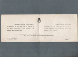 Delcampe - VP24.088 - SAINT - MAUR - DES - FOSSES 1946 - Faire - Part De Mariage De M. Paul DEMORTIER Avec Melle Yvonne MOREAU - Mariage