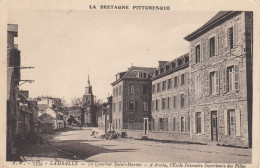 Delcampe - LAMBALLE (Côtes-d'Armor): Le Quartier St-Martin - A Droite L'Ecole Primaire Supérieure Des Filles - Lamballe