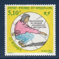 Delcampe - SPM, Saint Pierre Et Miquelon, **, Yv 593, Mi 671, SG 710, La Pétanque, Sport, Jeu De Boule, - Bowls