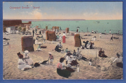 Delcampe - Danzig 1916 AK Brösen Strand O DANZIG-BRÖSEN Gelaufen Als Feldpost Nach Celle - Brieven En Documenten