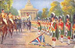 Delcampe - [-50%] MILITARIA - The Gordon Highlanders - Carte Postale Ancienne - Regimente