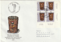 Delcampe - GIORNATA DEL FRANCOBOLLO 1975 PRO JUVENTUTE 4X10 (SVZ1371 - Sonstige & Ohne Zuordnung