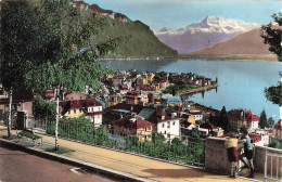 Delcampe - [-10%] SUISSE - Montreux - 7359 - Vue Générale - Ville - Maison - Bord De L Eau - Dents Du Midi - Ed G Jaeger - Carte Po - Montreux