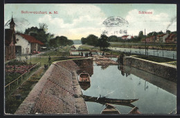 Delcampe - AK Schweinfurt A. M., Schleuse Mit Flössen - Schweinfurt