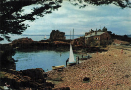 Delcampe - FRANCE - Ile De Bréhat - Le Guerzido - Ecole De Voile - Voilier - Barque - Rocher - Plage - Animé - Carte Postale - Ile De Bréhat