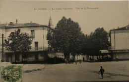 Delcampe - CPA 34 LUNEL Le Cours Valatoura, Vue De La Promenade - Lunel