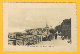 Delcampe - VIEW Of VALETTA From LOWER BARACCA MALTA MALTE - Malta
