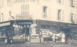 Delcampe - CHATOU LA MAISON PAILLAC 2 RUE DE SAINT-GERMAIN PLACE DE L'EGLISE DEVANTURE COMMERCE EPICERIE BIERE CACAO TRES BON ETAT - Chatou