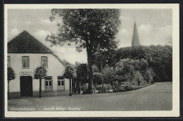 Delcampe - AK Ganderkesee, Strasse Mit Gasthof Und Kirchturm - Ganderkesee