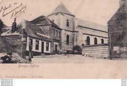 Delcampe - B13-59) BRUAY - EGLISE - CAFE DE LA MAIRIE - HABITANTS - 1905 - ( 2 SCANS ) - Bruay Sur Escaut