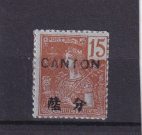 Delcampe - CANTON : Y/T N° 38 NSG Sur Fragment - Unused Stamps