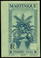 Delcampe - ** MARTINIQUE - Taxe - 12, Non Dentelé, Sans La Valeur: (5c.) Bleu S. Vert - Altri & Non Classificati