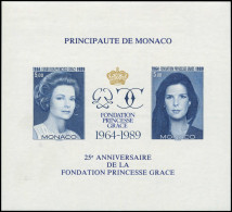 Delcampe - ** MONACO - Blocs Feuillets - 48a, Non Dentelé: Grace Et Caroline - Altri & Non Classificati
