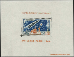 Delcampe - ** MONACO - Blocs Spéciaux - 5, 1.00f. Philatec, Fusée - Altri & Non Classificati