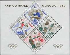 Delcampe - ** MONACO - Blocs Spéciaux - 11, Jeux Olympiques De Moscou 1980 - Altri & Non Classificati