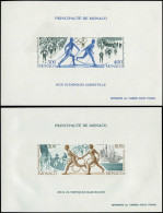 Delcampe - ** MONACO - Blocs Spéciaux - 15a/16a, Non Dentelés: Jeux Olympiques D'Albertville Et Barcelone 1992 - Altri & Non Classificati