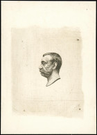 Delcampe - EPA MONACO - Taxe - 10, Double Format, Centre Seul, état Définitif, épreuve D'artiste En Noir: (30c) Albert 1er - Altri & Non Classificati