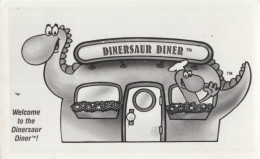 Delcampe - Dinosaur Diner Prehistoric Comic Cafe Restaurant Postcard - Leeuwen